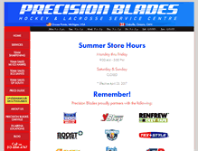 Tablet Screenshot of precision-blades.com